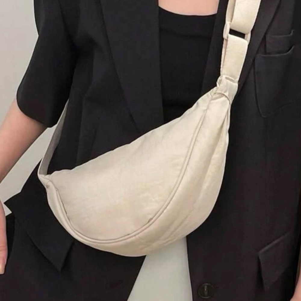 NWT Minimalist Beige Sling Crossbody Bag - Picture 4 of 5